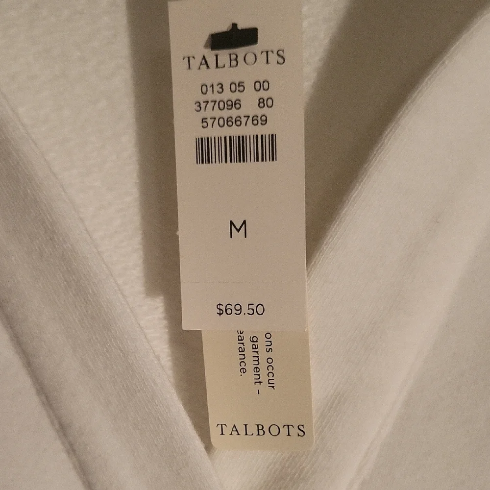 Talbots Ivory Collared Top - Picture 4 of 9
